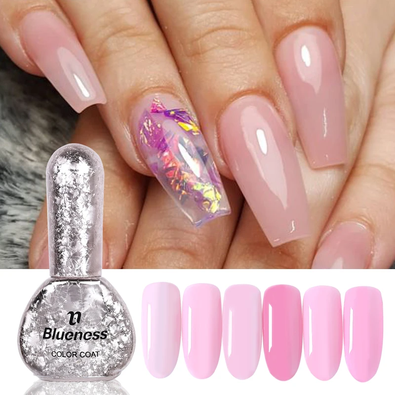 

Pink Series Color 6ML Gel Nail Polish UV&LED Lamp Long Lasting Gel Nail Polish Supply Soak Off Gel Varnish Coat 12Color