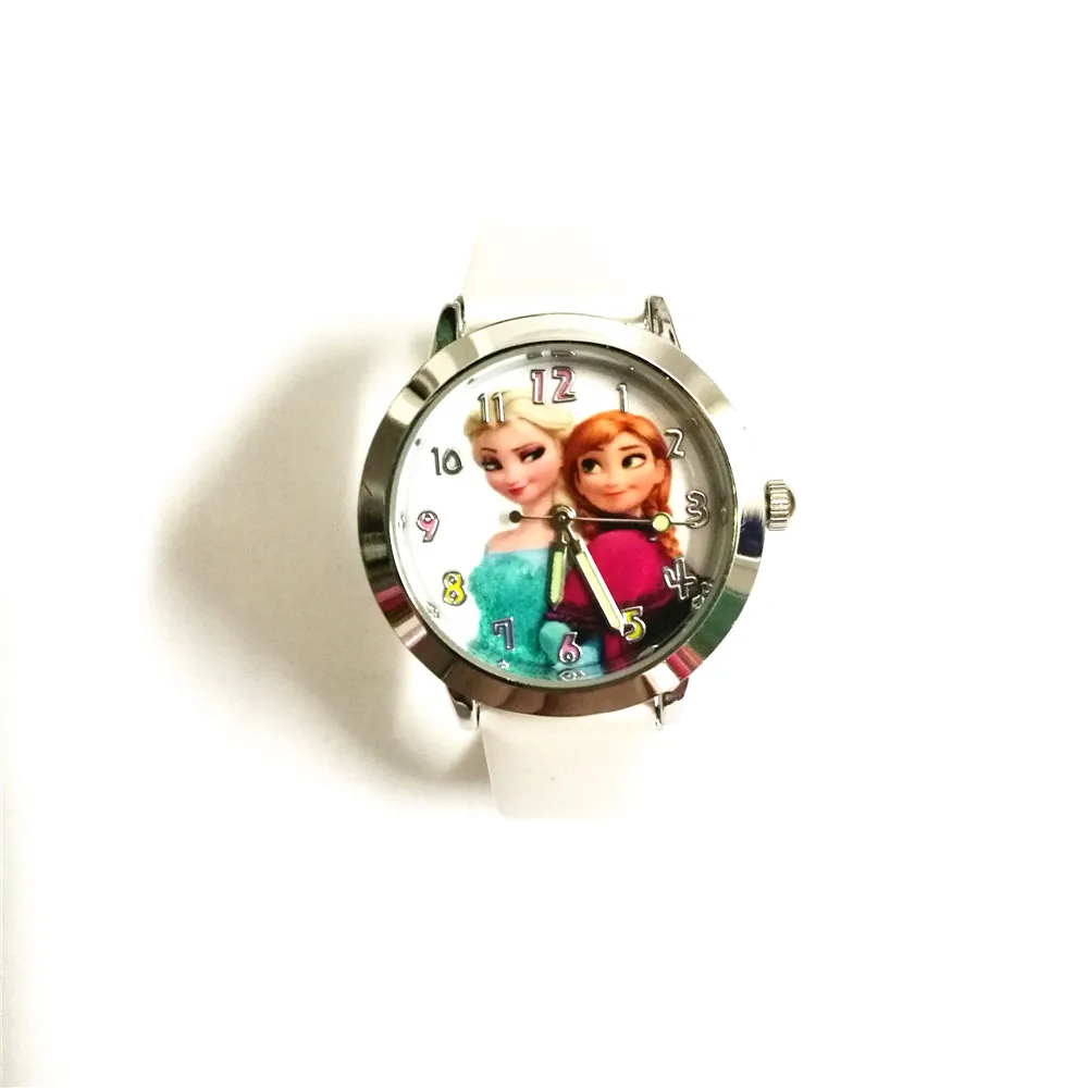 3D нижнее белье с рисунком из мультфильма трусы кварцевые Эльза часы Anna браслет для девочек подарок для маленьких детей мини-наручные часы Montre Enfant детские часы Relogio Infantil