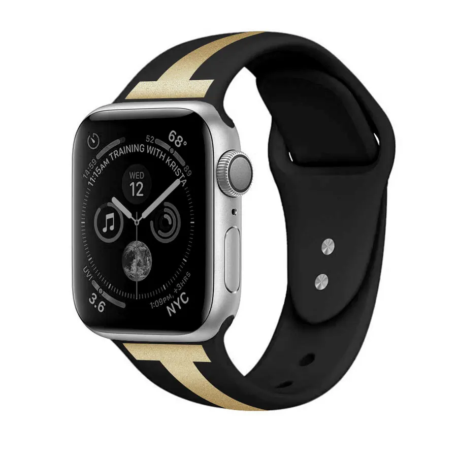 Хохлатый ремешок для apple watch band 4 44 мм 40 мм iwath 3 band 42 мм Correa apple watch 38 мм силиконовый браслет ремешок для часов 2 1