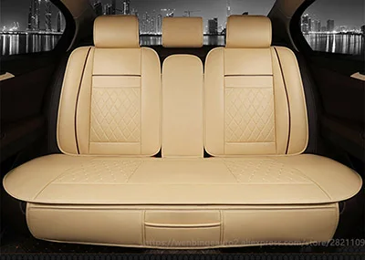 Только автомобильные чехлы на заднее сиденье для Mitsubishi ASX Lancer SPORT EX Zinger FORTIS Outlander, автомобильные аксессуары, наклейки для автомобиля, sdtyling - Название цвета: rear seat beige