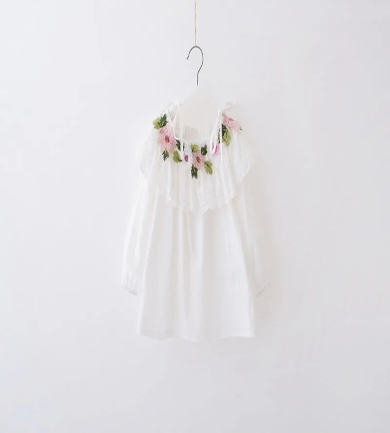 Kids Girls White Blouses Summer Off Shoulder Shirts Fashion Baby's