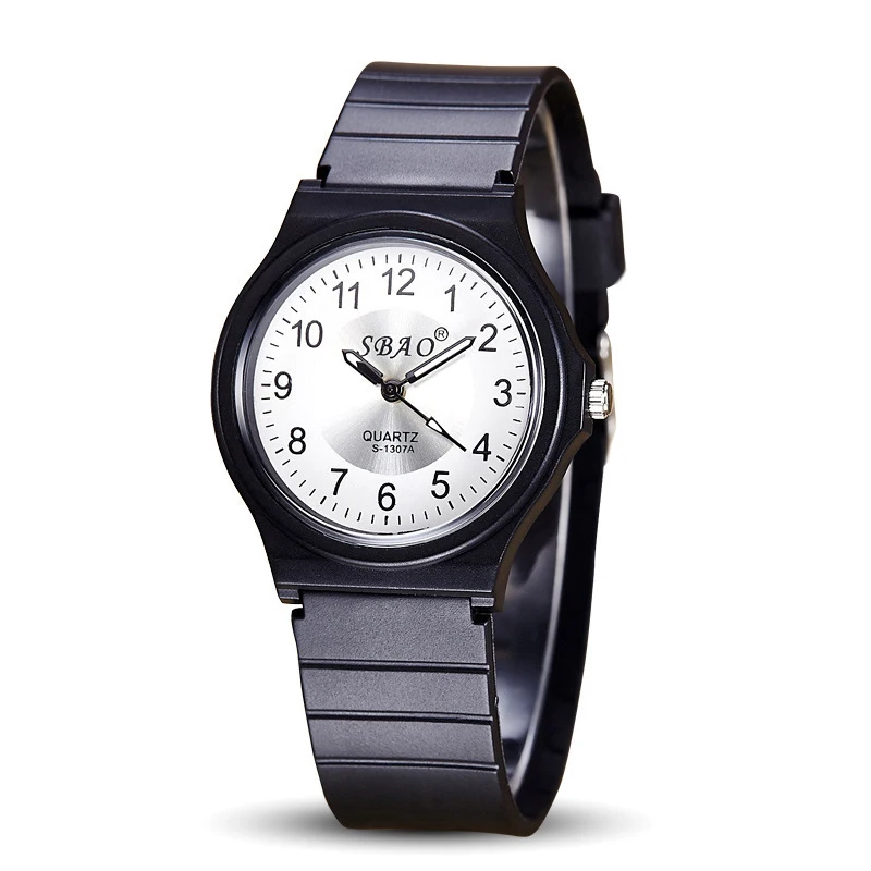 Fashion Brand Colored PU Plastic Band and Precise Quartz Automatic