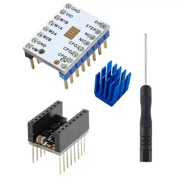 

3D Printer Part TMC2100 V1.3 Stepper Motor Driver Mute Silent Stepper Driver Excellent Stability Protection with Heatsink