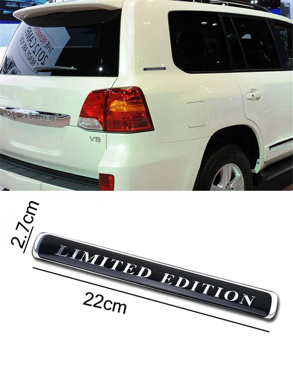 Эмблема для Toyota Land Cruiser V8 Focus Rover роскошная наклейка с боковым крылом и хвостом