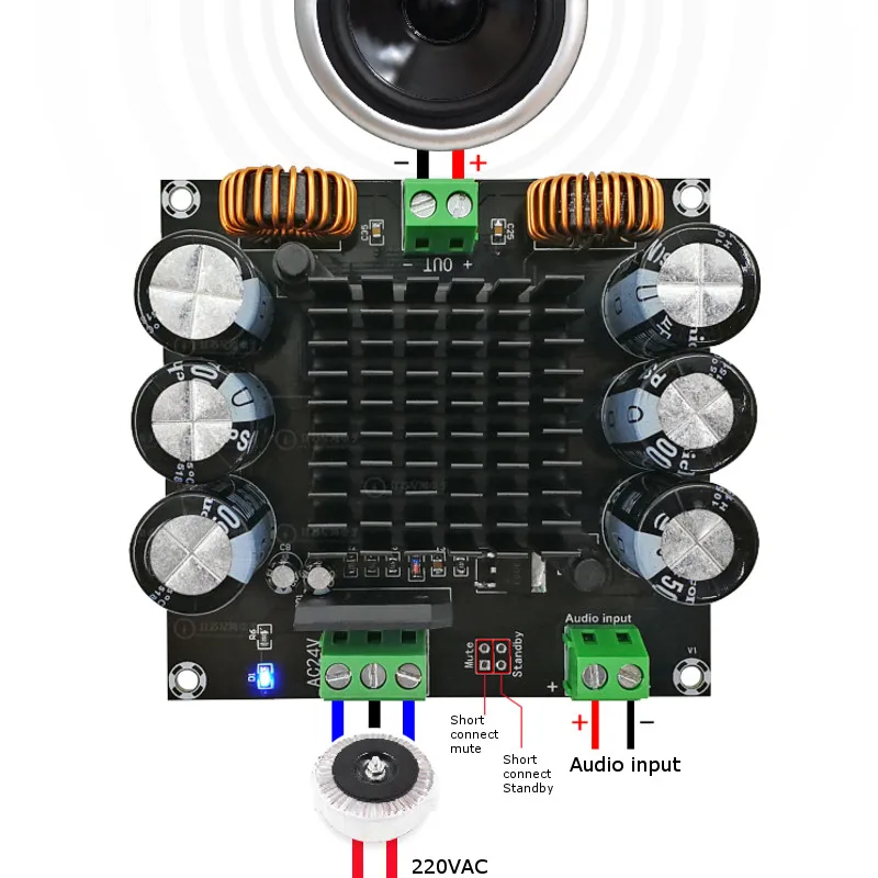 LEORY XH-M253 420 Вт моно цифровой усилитель плата tda8954-го BTL модуль Плата