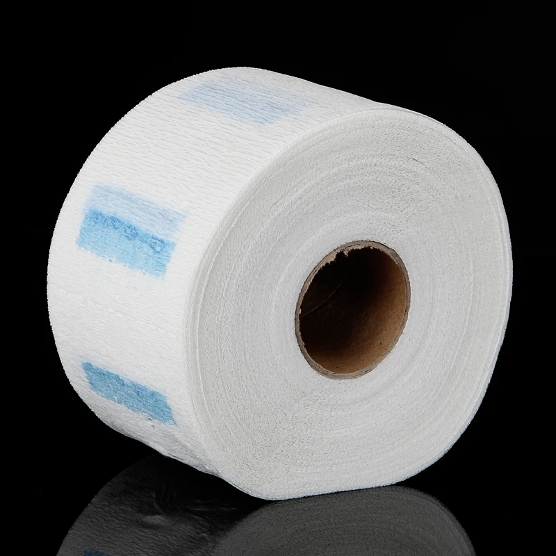 

Professional Stretchable Neck Ruffle Roll Paper Hair Cutting Salon Disposable Hairdressing Collar Accessory Necks Covering Tools