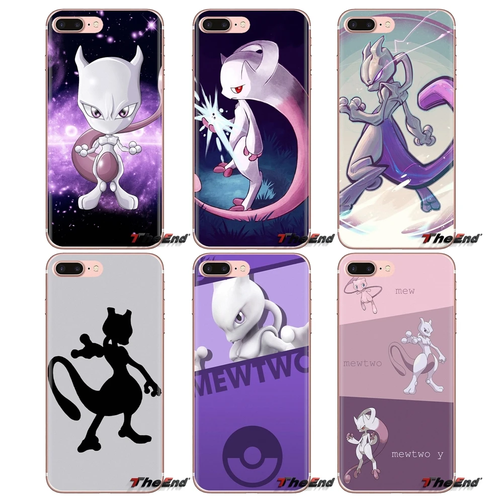 

cute cartoon anime pokemon Mewtwo Phone Shell Cases For Xiaomi Mi4 Mi5 Mi5S Mi6 Mi A1 A2 5X 6X 8 9 Lite SE Pro Mi Max Mix 2 3 2S