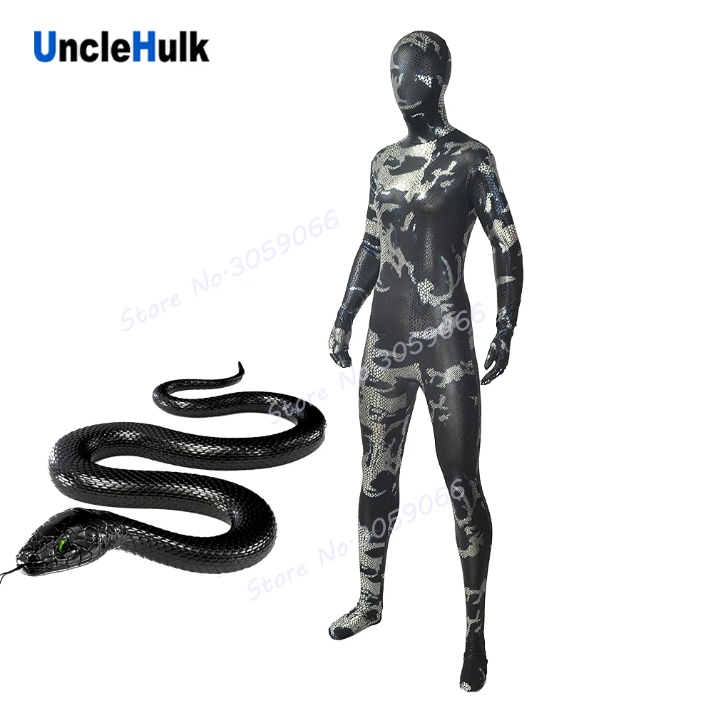 

Snakeskin Zentai Lycra Bodysuit Cosplay Costume Halloween Suit | UncleHulk