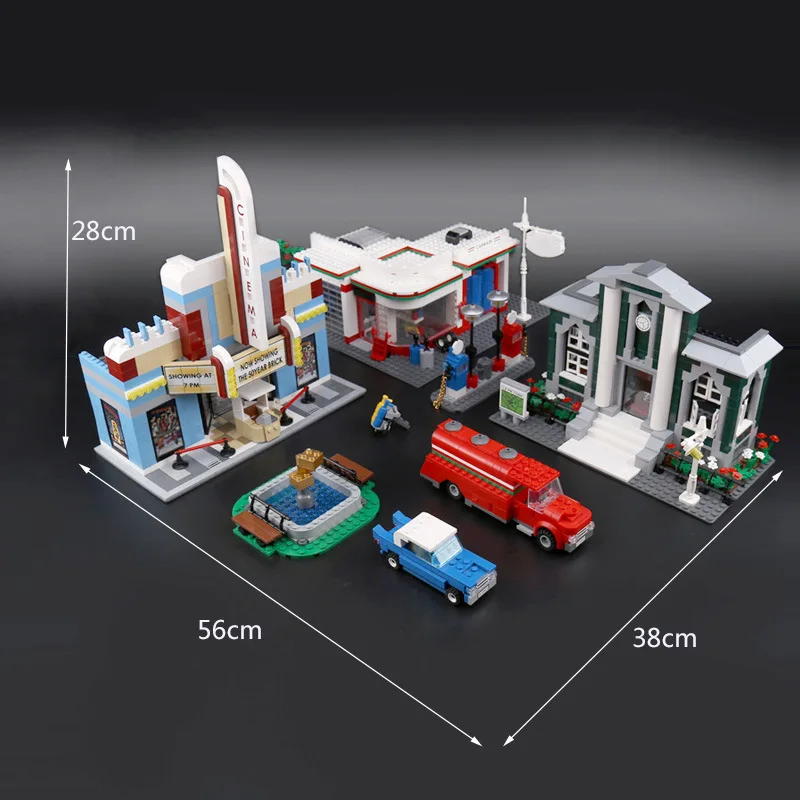 

City 50th Anniversary Villa House Series Compatible Building Blocks Bricks Children's Gift Lepin02022 2080PCS Educational Toys