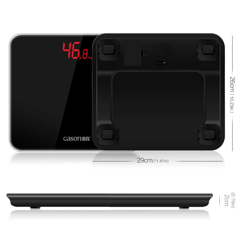 GASON A3s Весы напольные LED дисплей Закаленное стекло 180кг|bathroom scale|bathroom scale smartsmart bathroom