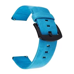 Premium Leather Watch Strap - Elegant and Versatile Watch Accessory for 22mm (Blue)