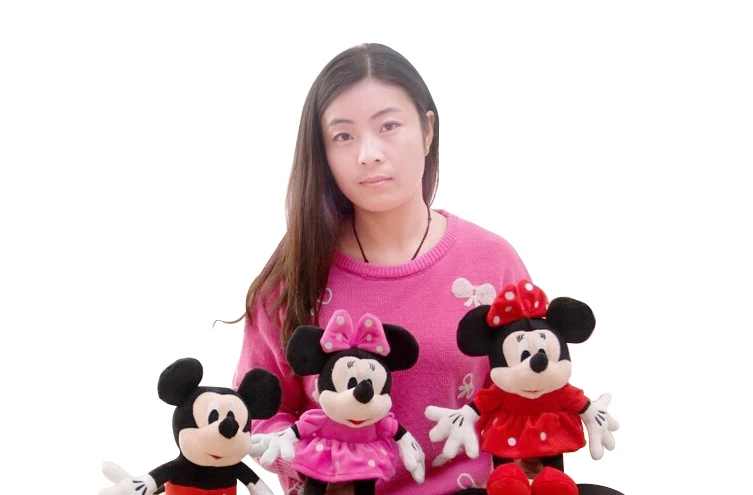 1 шт. 28 см Минни и Микки Маус низкая цена супер плюшевые куклы мягкие животные плюшевые игрушки для детей Подарки