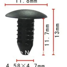 100 шт. Авто Пластиковые зажимы Нащельник Фиксатор чехол для Toyota 90467-05045-22