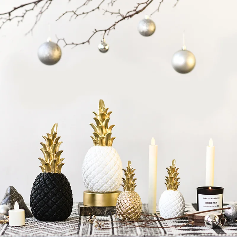 New simple pineapple ornaments creative home decoration ornaments resin crafts restaurant wine cabinet decoration