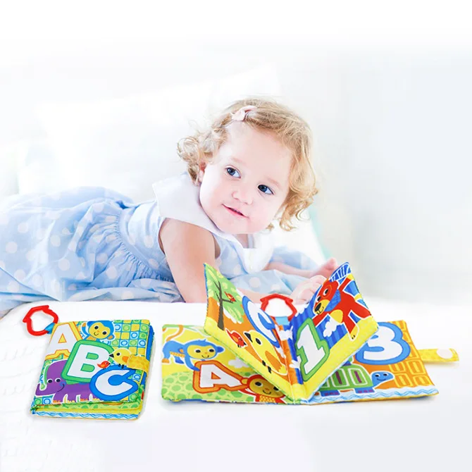 

Baby, intelligence, enlightenment, early education toys, healthy environment, washable, torn, torn paper baby cloth book.