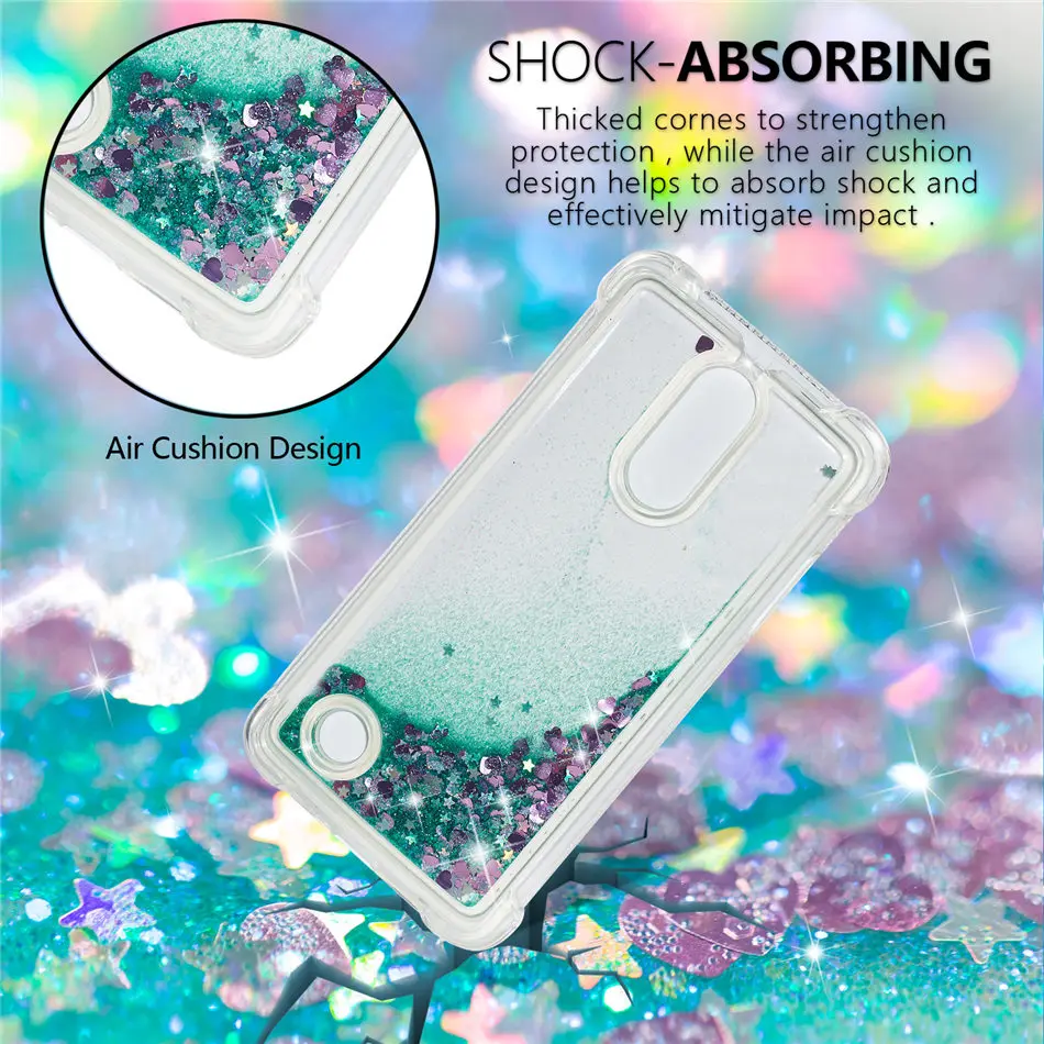 

Love Heart Silicone Phone Case For LG G7 K8 K10 2018 2017 V20 V30 Stylo 4 Q Stylus 3 LS777 Fundas Glitter Cute Cover Coque P03G