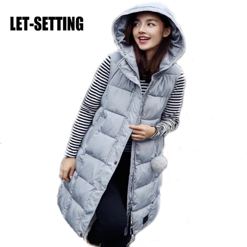 

LET-SETTING new winter warm Korean Slim padded female Warm wind cap vest
