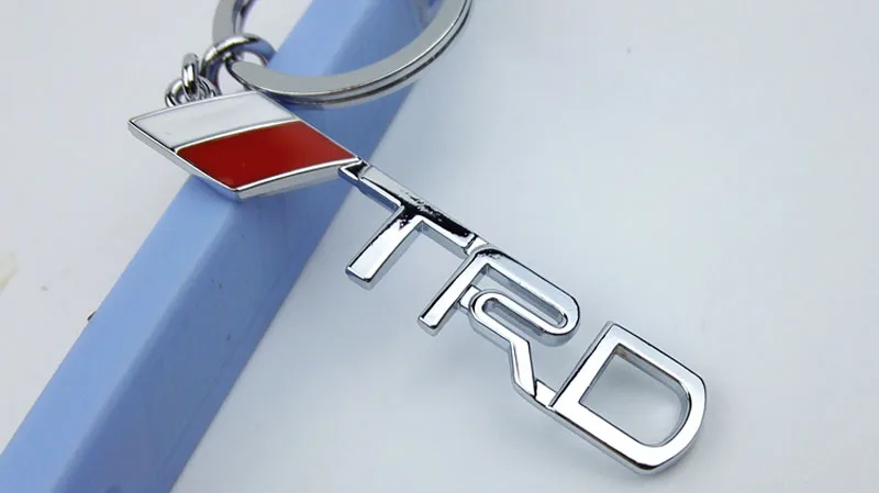Металлический TRD цинковый сплав подвеска брелок гоночный брелок модный автомобильный брелок для ключей для женщин и мужчин авто аксессуары