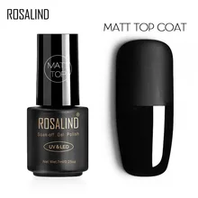 Rosalind gel 1s gel verniz 7ml fosco revestimento superior uv unha gel polonês semi permanente manicure curado verniz