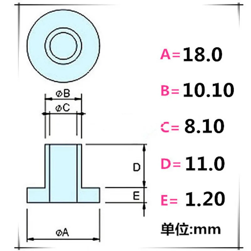 M8 транзистор пластиковая шайба изоляции Втулка пластиковая нейлоновая втулка кольцо белое