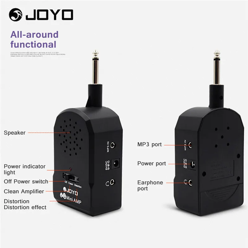 Усилитель для гитары JOYO портативный мини усилитель с искажением басов большой