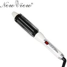NewView Ceramic Hair Curler Electric Comb Hairbrush LCD Curling Hair Straightener Brush Straightening Iron Roller Styling Tools