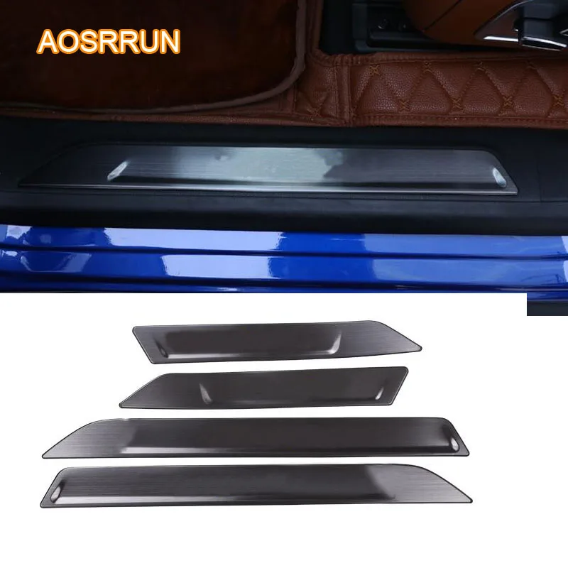 

Stainless Steel Door Sill Scuff Plate Trim cover Car Accessories FOR Maserati Levante car styling