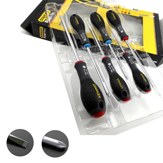 Stanley 6-pcs slotted and pozidriv combination professional screwdriver set  FatMax screwdriver kits big handle fastening tools