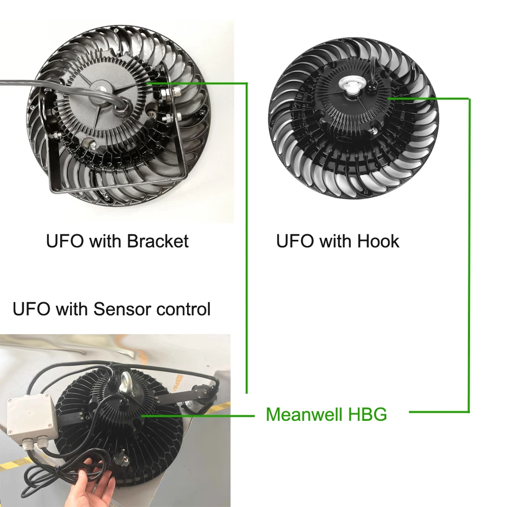 160lm/W 2019 новый НЛО высокоэффективного осветительное оборудование, 200 Вт светодио дный НЛО высокий свет залива, более 30000LM 800 Вт MH/ГЭС экв