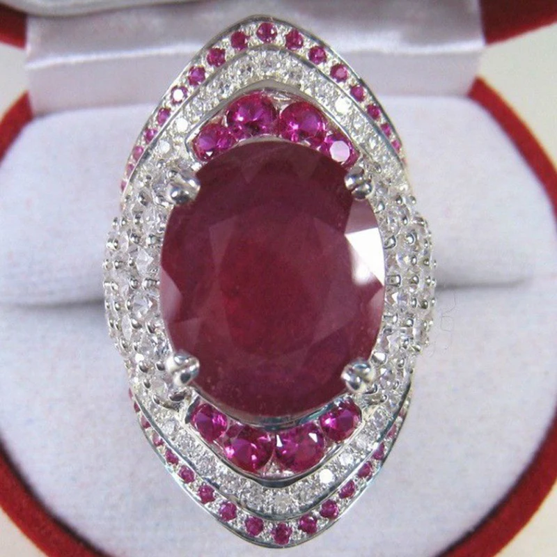 ZHOUYANG, аристократические кольца для женщин, гипербола, красный камень, четыре когти, полностью из циркония, серебряный цвет, свадебные модные украшения KBR153