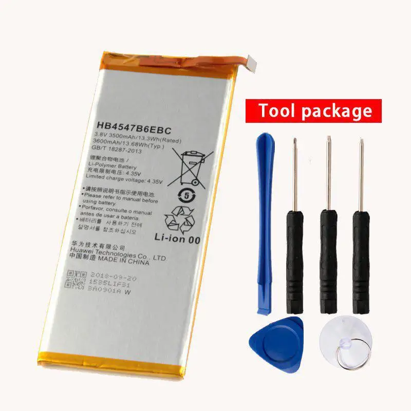 Original High Capacity HB4547B6EBC phone battery For Huawei Honor 6 Plus PE-TL20 PE-TL10 PE-CL00 PE-UL00 6plus 3500mAh | Мобильные