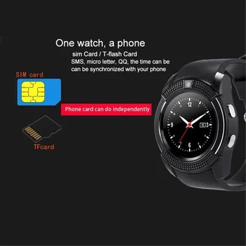 Bluetooth Watch Wrist Smart Watch Screen Touch Stopwatch Phone Mate For Android Samsung LG Alcatel Motorola Huawei Smartphones 4