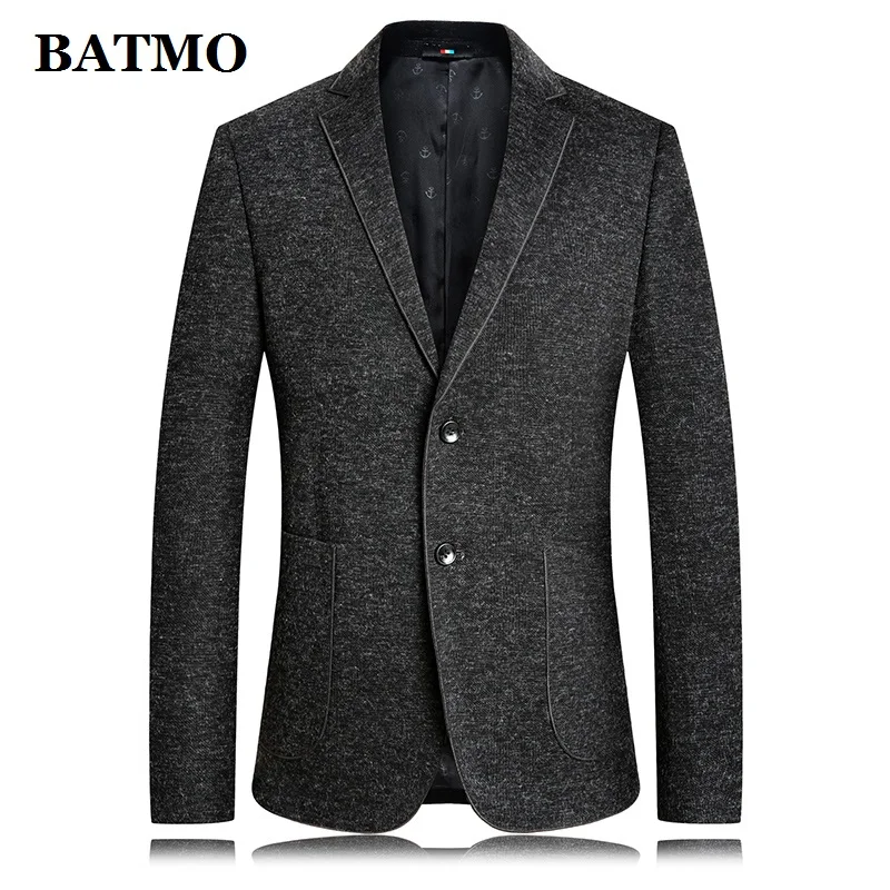

BATMO 2019 new arrival autumn high quality casual slim blazer men,male suits,men's jackets ,plus-size M-4XL 1906