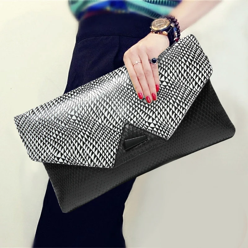 

Fashion Genuine Leather Clutch Purse Top Leather Envelope Big Wallet 2018 New Style Women Modern Shoulder Bags Birthday Gifts
