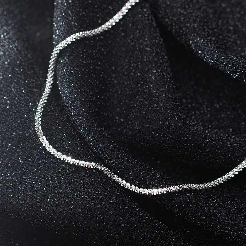 2 мм реальные. Стерлинговое Серебро 925 ювелирные изделия звездное небо цепь кулон чокер короткое ожерелье GTLX1909