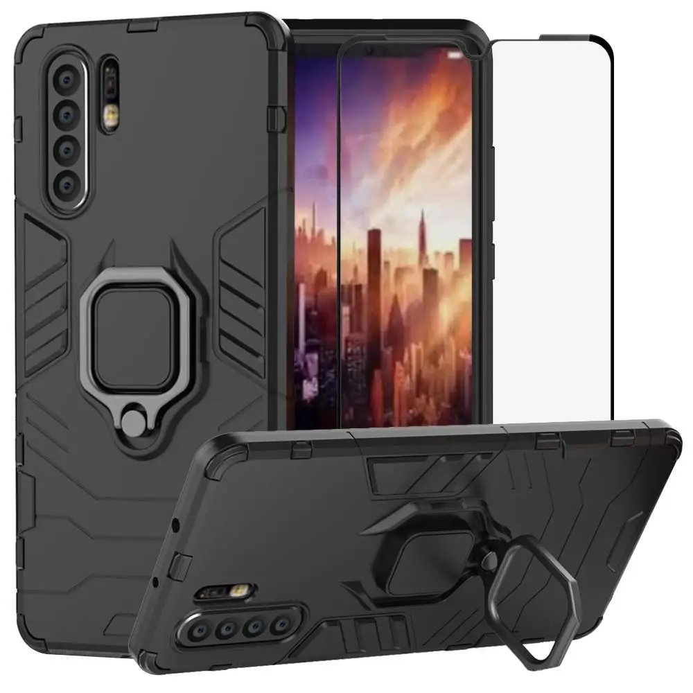 Чехол для Huawei P30 P20 Lite P40 Pro защитный кольцевой держатель ударопрочный чехол Mate 30 20