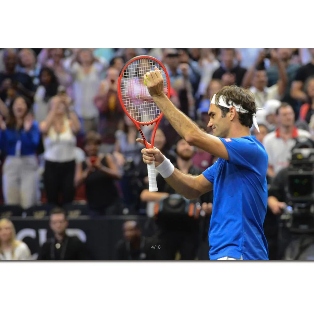 Roger Federer Poster 24*36 inch Art Silk Fabric Prints Tennis Players Sport Star Wall Decorative Pictures Home Bedroom Decor | Дом и сад