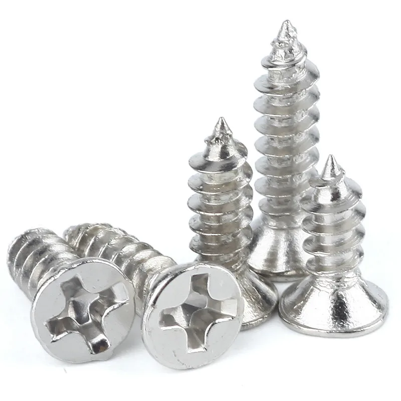 200PCS M1 M1.2 M1.4 M1.7 Nickel Plated Countersunk Head Tapping Screw | Обустройство дома