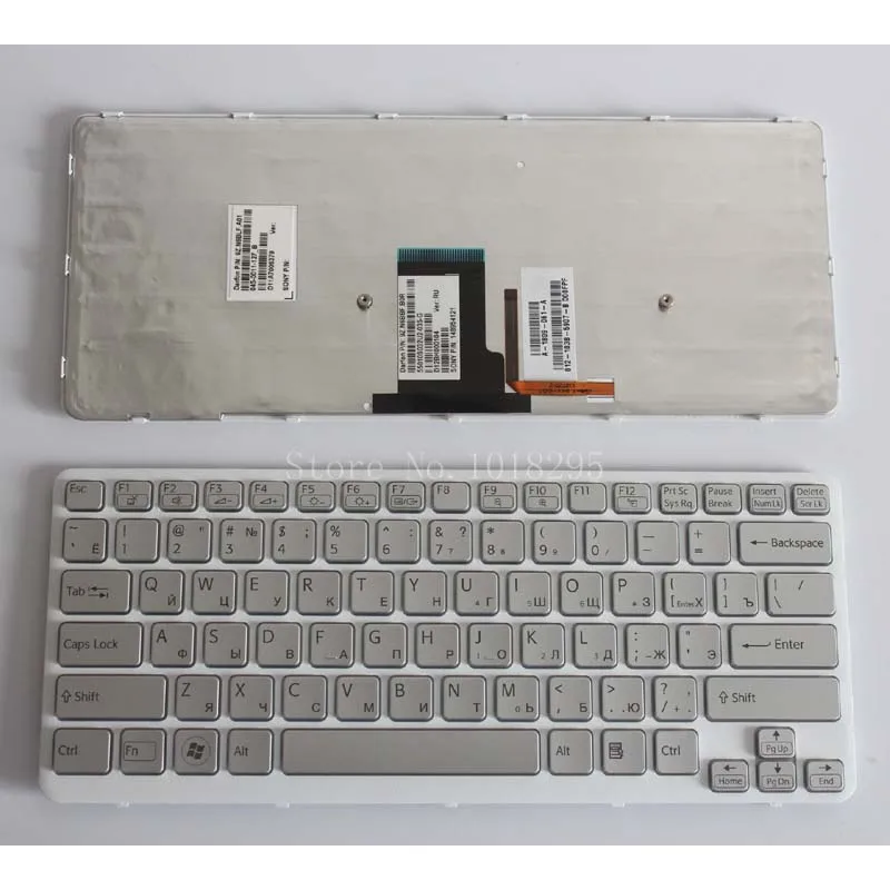 

Russian keyboard For SONY VPC-CA CA26EC CA27EC CA28EC CA CA2S1C CA2S2C CA2S3C RU laptop keyboard Silver with backlit Frame