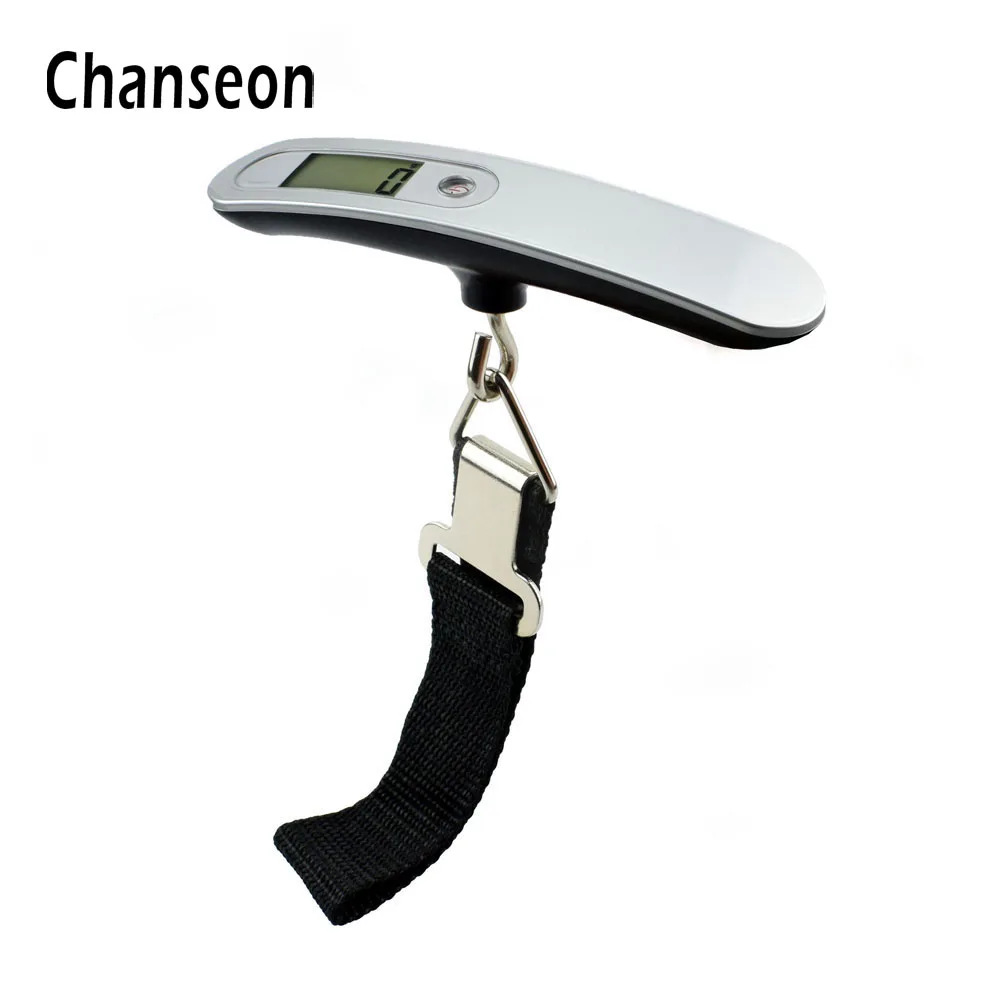 

Chanseon 110lb LCD Digital Travel Portable Scale Weight Electronic Fishing Luggage Scale 50kg Weighing Hanging Scales Hand