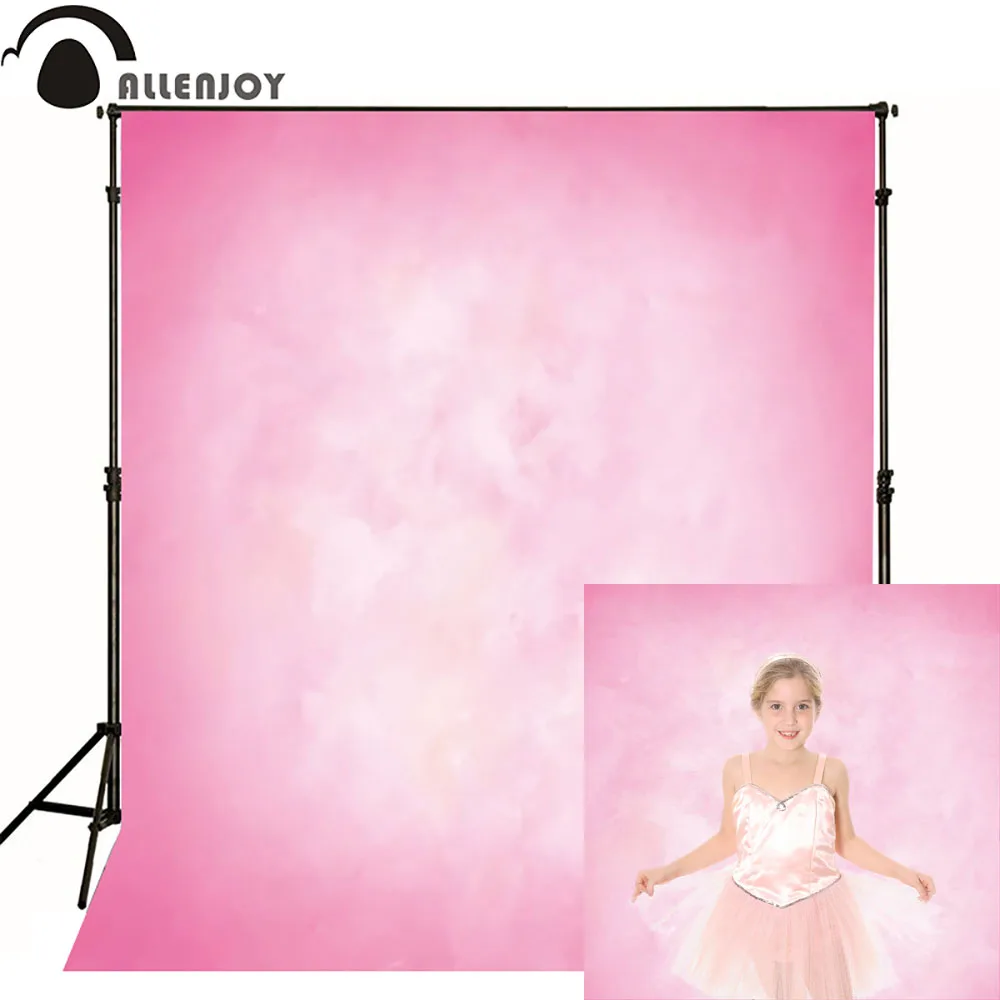 

Allenjoy Thin Vinyl cloth photography Backdrop Pink Computer Printing Background for Wedding Photo Studio Pure Color MH-027
