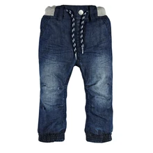 Детские для маленьких мальчиков и девочек двойной Слои s джинсы новорожденных Bebe джинсовые штаны-шаровары Джерси Слои эластичный пояс дети детские брюки теплые