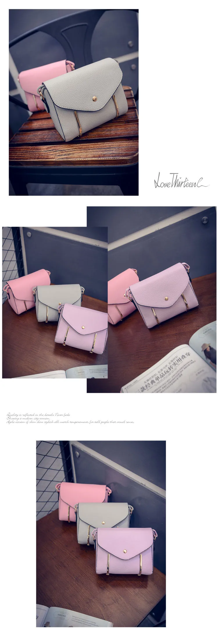 16 women bags 2016 summer new Korean mini messenger packages simple retro small square packet shoulder diagonal bag