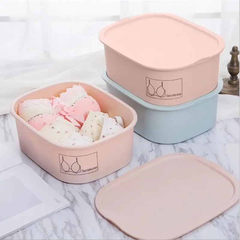 

Nordic Underwear Bra Organizer Oval Storage Container Box For Drawer Closet Underwear Bra Socks Holder