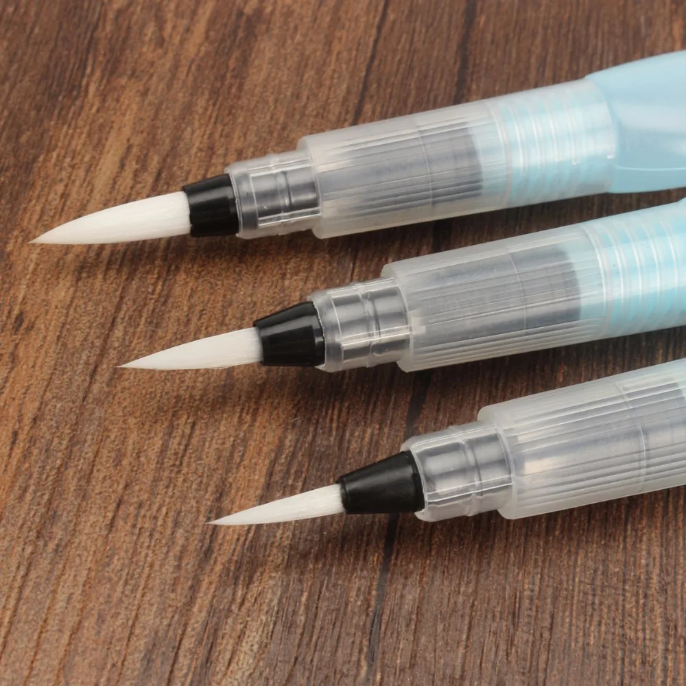 

3PCS S/M/L Pilot Water Brush pen for Self Moistening Pen Water Colour Calligraphy Paint Beginner