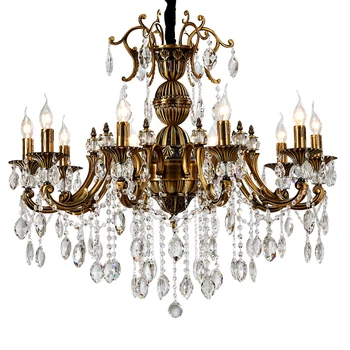 

Living room chandelier retro ceiling chandeliers country style copper lamp simple dining room chandelier lamp bedroom chandelier