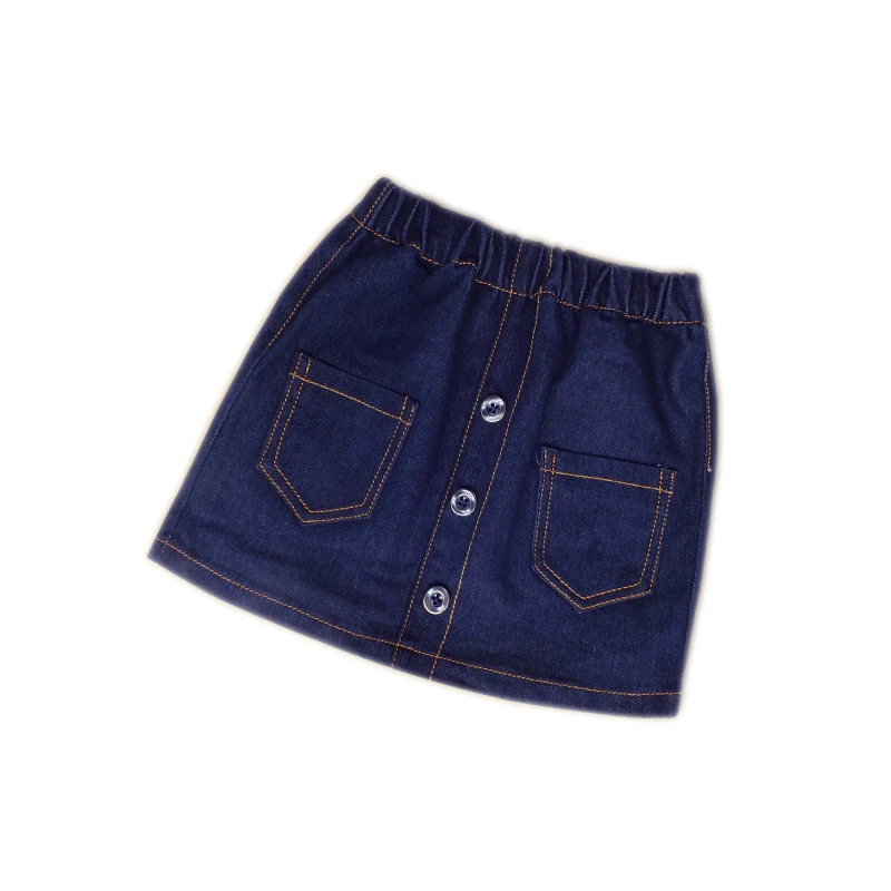 

2018 spring baby girl denim skirt mini casual meisjes kleding 1-11y full size jupes de filles faldas chicas