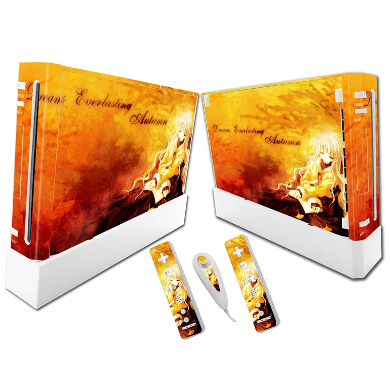

Free Drop Shipping Design Vinyl Skin Stickers For Wii Controller Accessories