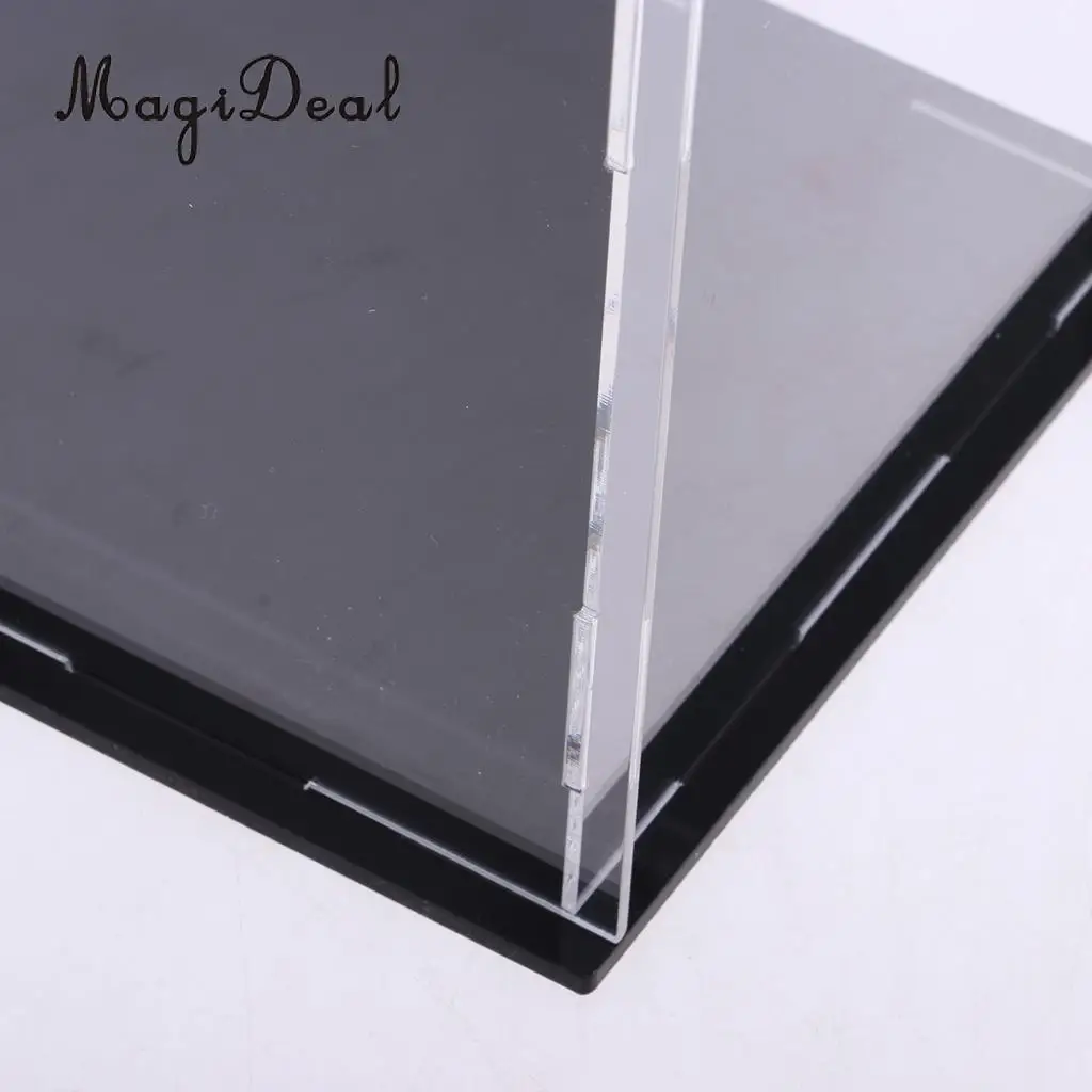Clear Acrylic Display Case Dustproof Model Figures Protection Box 50x20x22cm