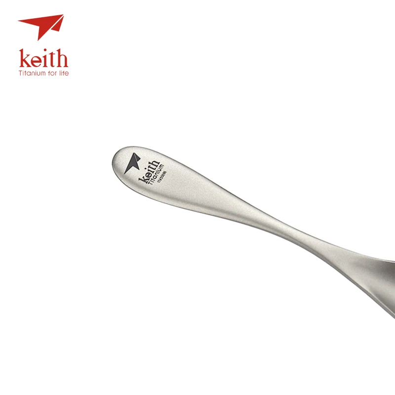 Keith nuevo espesar sólido titanio cuchara cena postre café cuchara camping senderismo tablewares 16 cm sólo 25g ti5203 Keith nuevo espesar sólido titanio cuchara cena postre café cuchara camping senderismo tablewares 16 cm sólo 25g ti5203